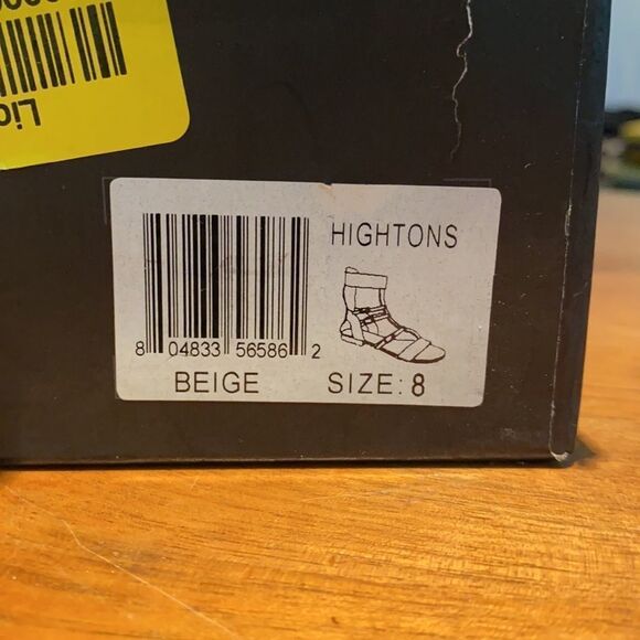 Modern Rebel beige leather gladiator sandals. - Picture 5 of 5